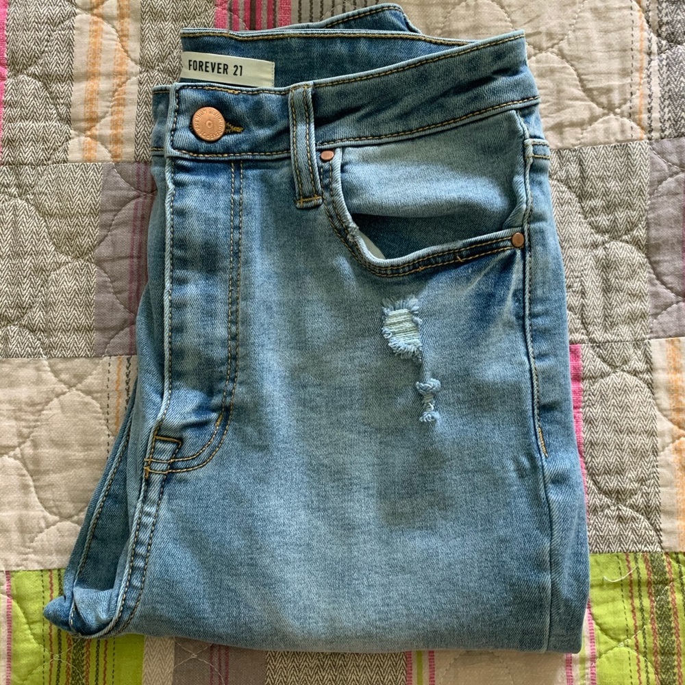Forever 21 light wash jeans